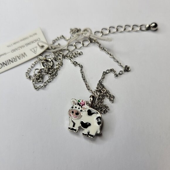 Cow Pendant Necklace in Cow Theme Keepsake Box - Picture 9 of 9
